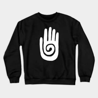 Hopi Hand Navajo - Native American Symbol Crewneck Sweatshirt